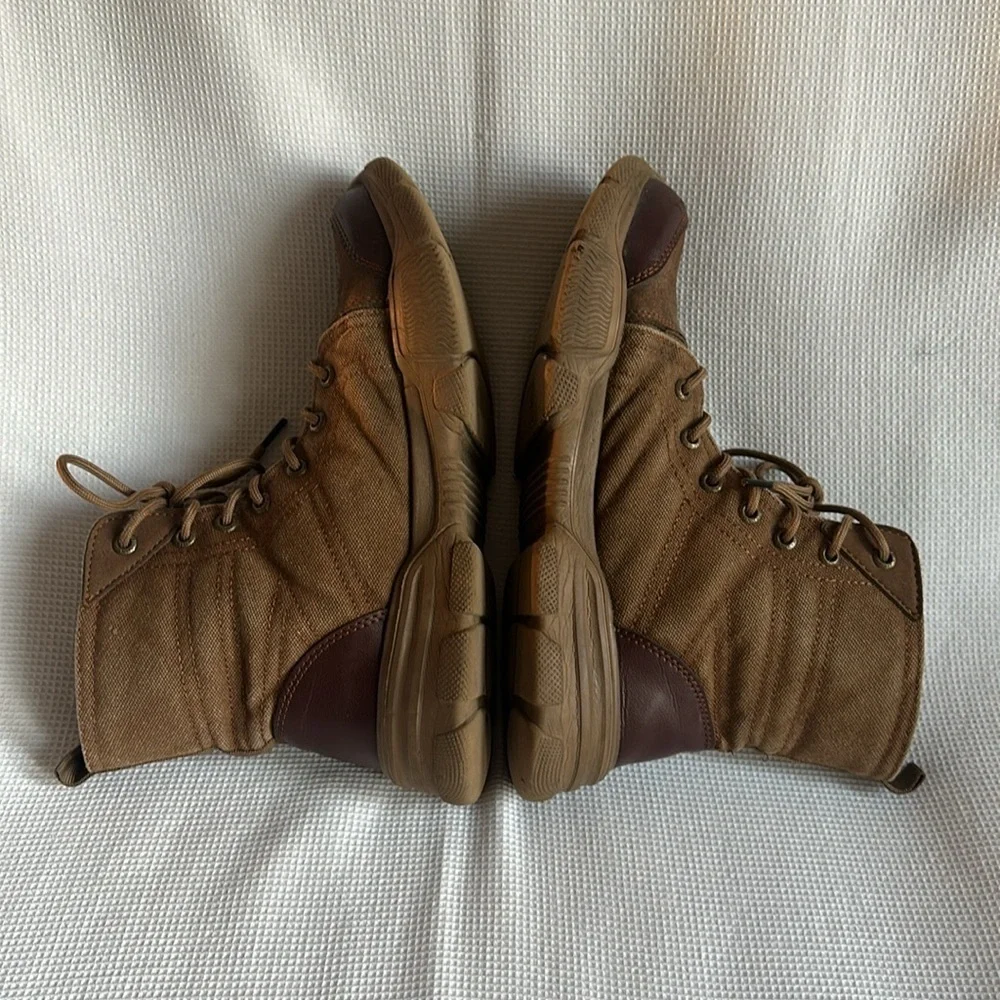 Men's High Top Steel Toe Safety Work Boots Army Combat Desert Hiking Shoes SZ 43